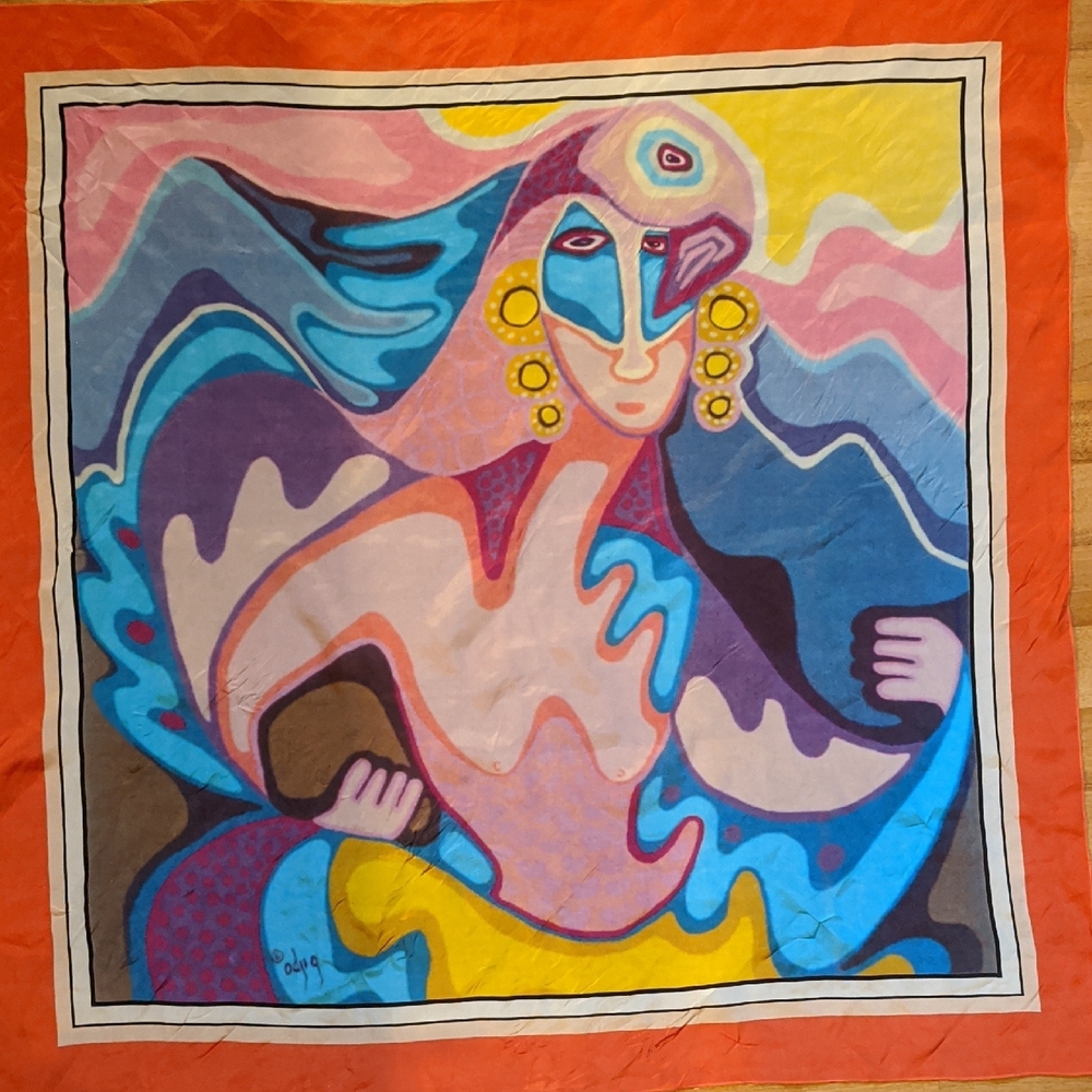 Daphne Odjig silk scarf